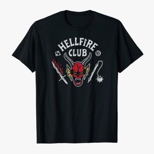 HELLFIRE CLUB STRANGER THINGS 4 T-SHIRT BRAND NEW